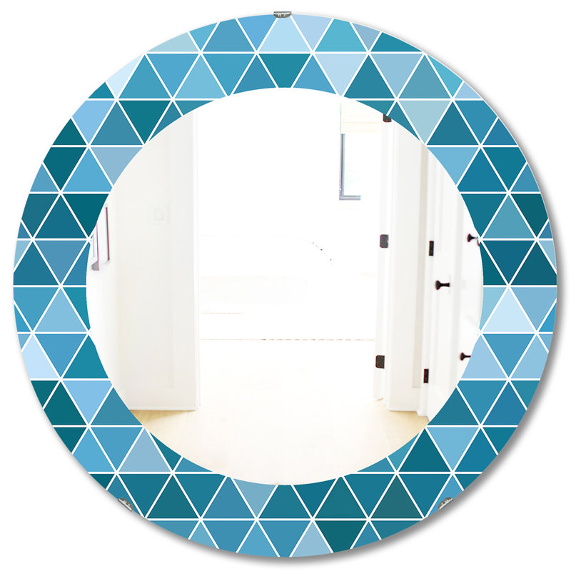 Miroir mural Triangular Colourfields 34, H 31,5 po x l po
