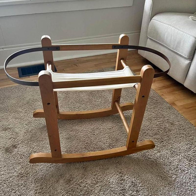 Chester Rocking Moses Basket Stand, Country Pine