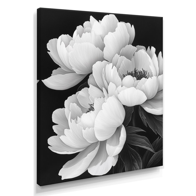 Banwell - salon d'art mural floral, H 32 po x l 16 po, Toile tendue, Ne s’applique pas