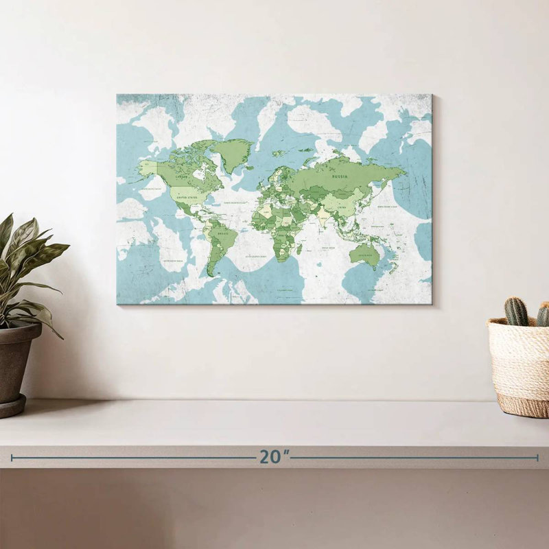 Carte du monde éducatif Keiri I, H 8 po x l 12 po