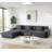 113" Modern L-Shaped Modular Sectional Sofa-121424828