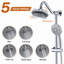 Pomme de douche à pluie 6 po avec pomme de douche à main-129420243