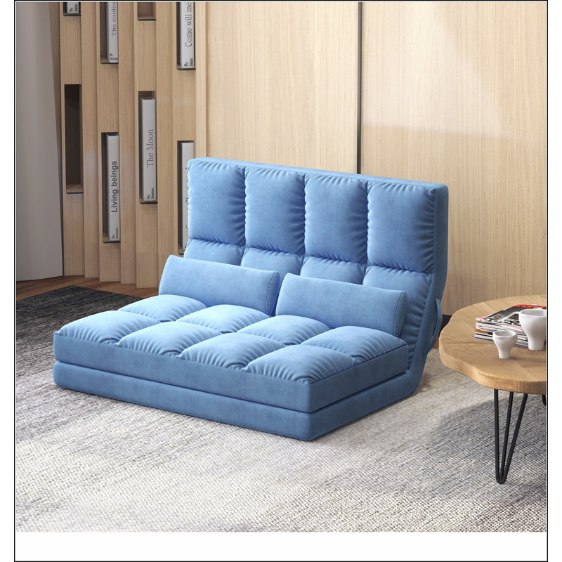 Canapé-lit convertible, canapé-lit pliant, chaise longue d'invité avec 2 coussins, dossier et appui-tête réglables, L 40,25 po