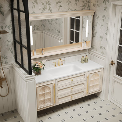 French-style luxurious bathroom cabinet