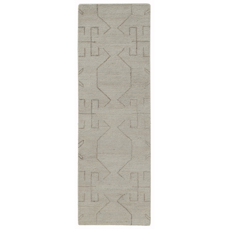 Tapis d'intérieur en laine touffeté Écru, 2 pi 6 po x 8 pi