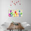 Floral Rainbow Splurge - Wrapped Canvas Print-1275817372