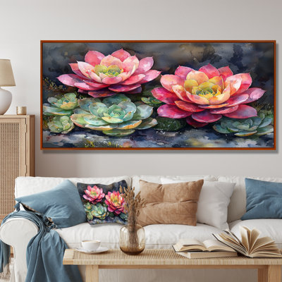 «Echeveria Elegans Succulent Mexico Bloomscape II - Succulent», art mural encadré