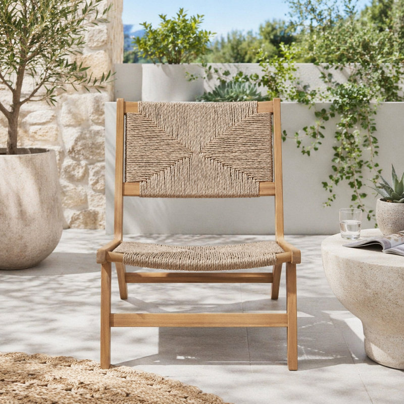 Chaise longue sans accoudoirs en bois
