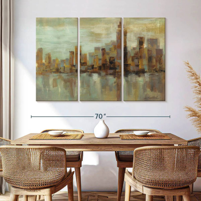Sireci Misty Day In Manhattan, 42" H x 65" W