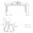 Simple sintered stone dining table set-105352926
