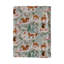 Cotton Printed Tablecloth With Woodland Flora And Fauna Pattern