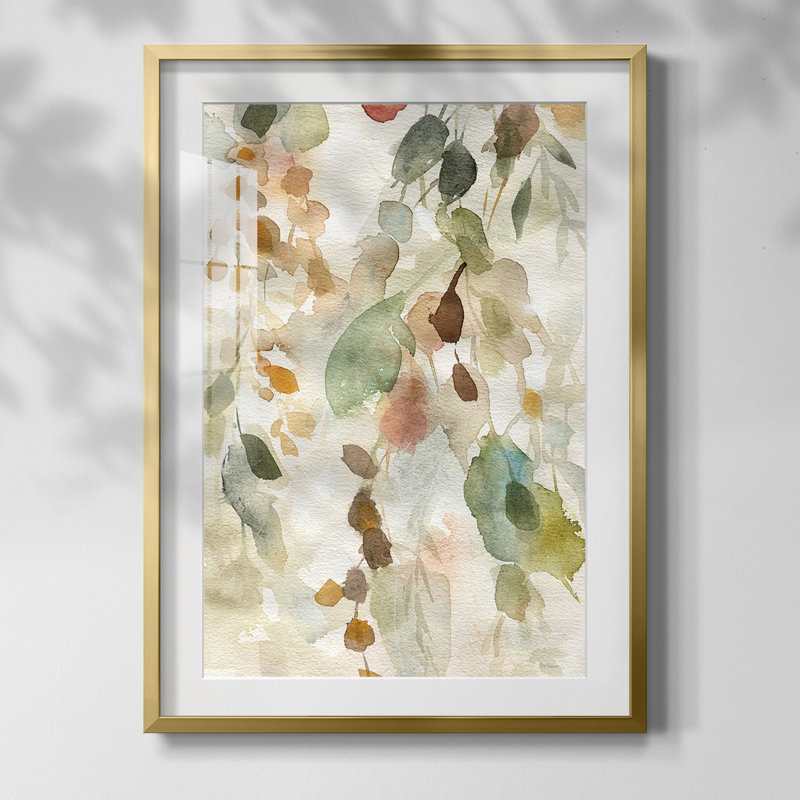 Neutral Spring II, reproduction encadrée, Papier avec cadre doré, Blanc