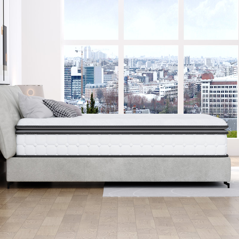 Pocket Spring Mattress with Enhanced 4-Side Foam Edge Support 7-Zone Support & Sleep Cooler, Medium Firm, Super King (6')