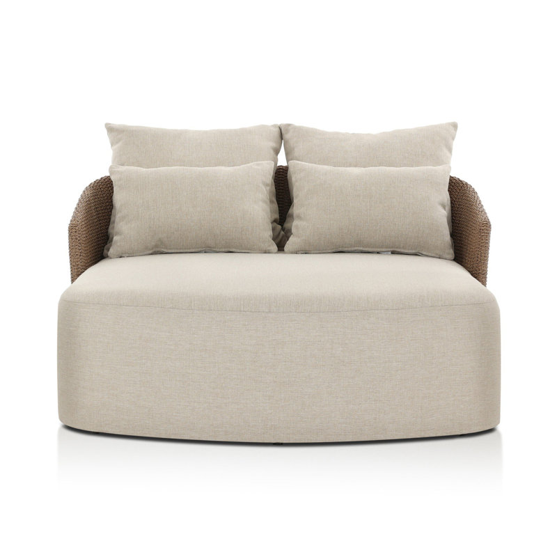 Maven Outdoor Chaise Lounge, Alessi Buff, Brown