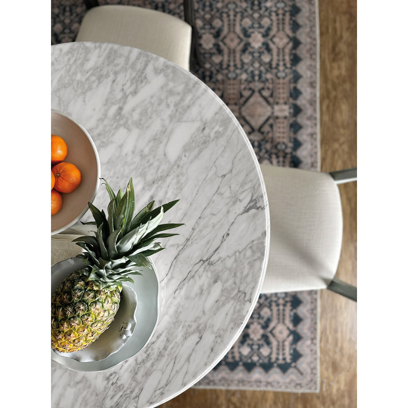 Charleston Round Stone Dining Table