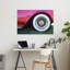 Art mural rétro rétro classique des années 1950 Pontiac-77651001