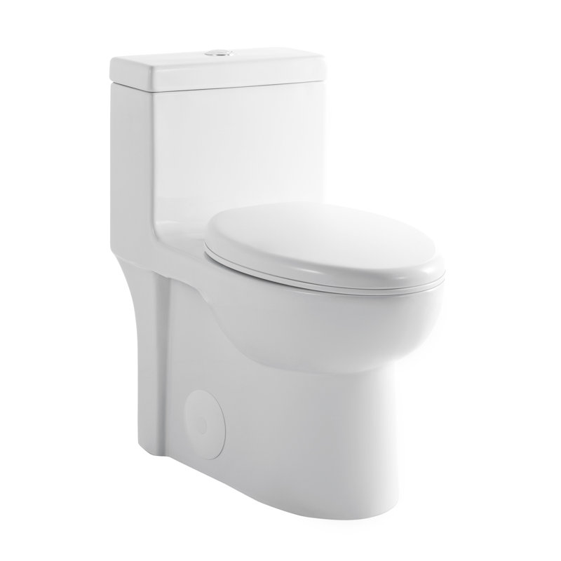 1.28 Toilet, Gloss White 003, Water Saving, Enchanting Seat, Comfortable Height , Soft Closing Glossy 003