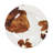 Elsa Cowhide Brown Cow Print Western Rustic 14 Piece Melamine Plastic Dinnerware Set (Service for 4)