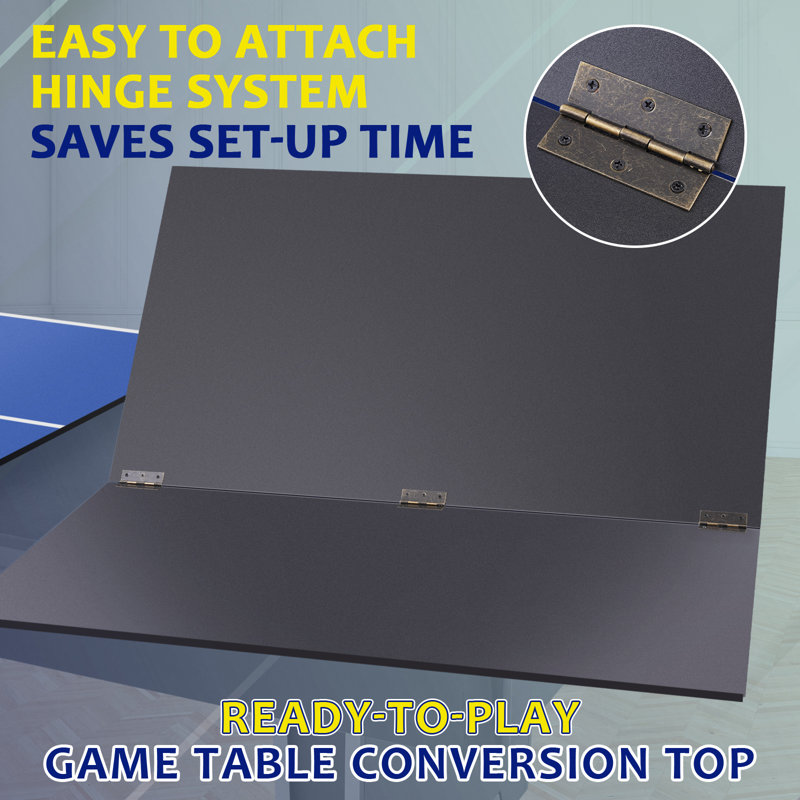 Plateau de table de ping-pong 84 po RayChee, L 96 po x l 48 po, Bleu