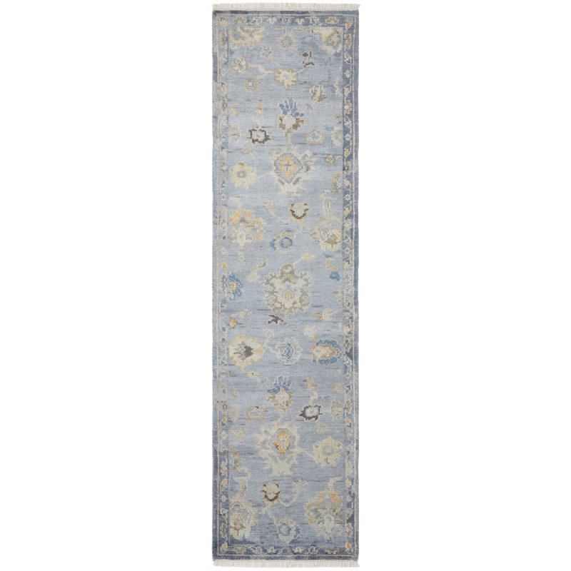 Ambrose Handmade Oushak Oriental Area Rug, Runner 2'6" x 10'