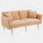 Peluche 100 % polyester chameau est en rupture de stock