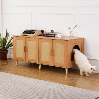Particle Board Self-Cleaning Litter Box