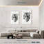Tête de tigre Brampt noir et blanc-108595284