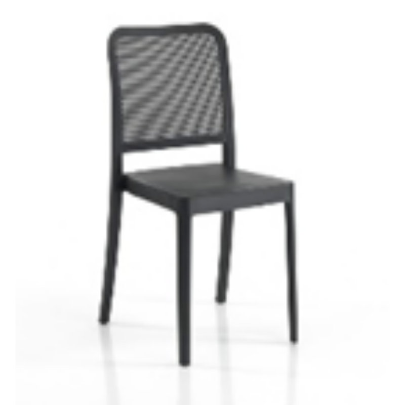 Lemelin 45.5cm H Stacking Side Chair, Grey