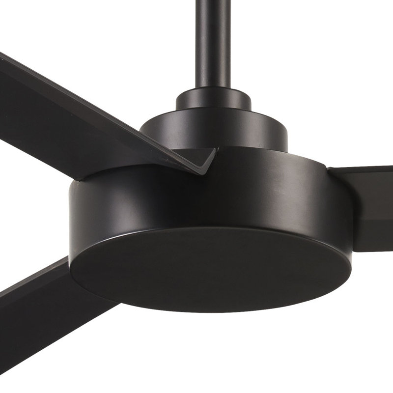 52" Roto 3 - Blade Propeller Ceiling Fan with Wall Control, Coal
