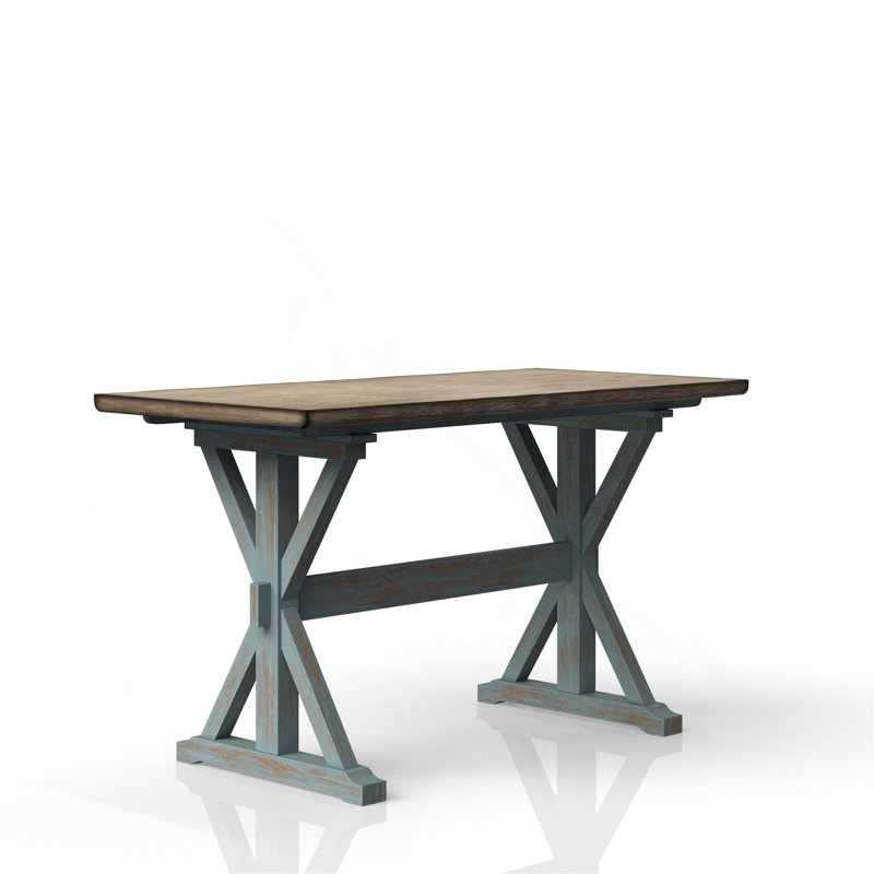 X Based Counter Height Casual Dining Table
