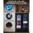 24" W Dual Zone 18-Wine Bottles and 88-Cans Built-In /Freestanding Wine and Beverage Cooler in Black Stainless Steel-122268892