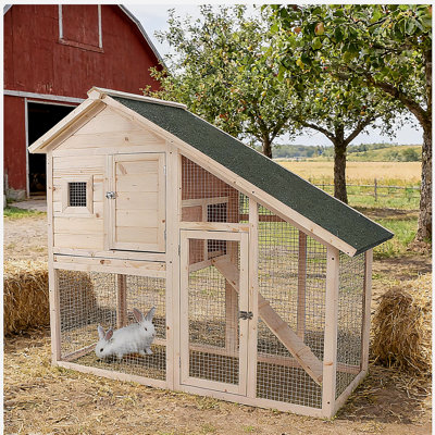 Cage à lapin, cage à lapin résistante aux intempéries, maison pour animaux spacieuse