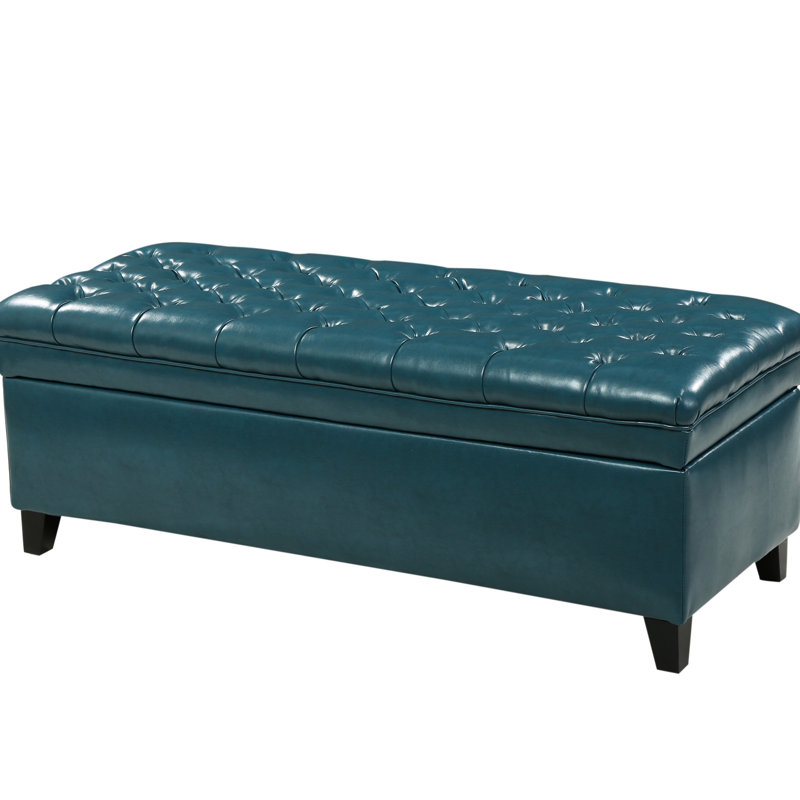 Storage Ottoman, Teal