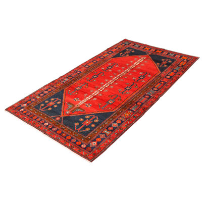 Eyan One-of-a-Kind 5'0" X 9'6" 2000s Wool Area Rug in Red