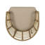 Chaise de patio avec coussins Peays