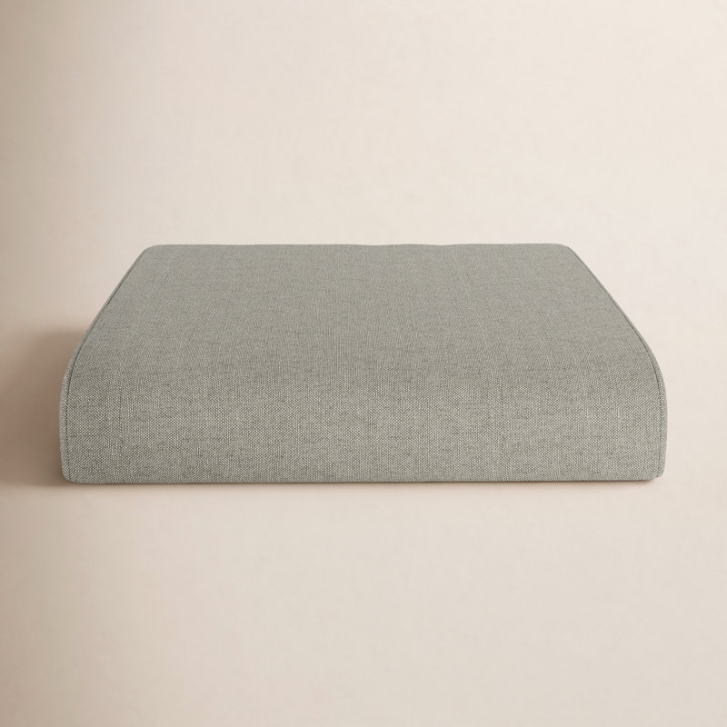 Sunbrella® Outdoor Ottoman Cushion, Canvas Bay Brown Sunbrella® Canvas, 4" H x 22" W x 20" D