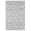 Crisscross Platinum Handwoven Indoor/Outdoor Rug-1105848116