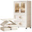 Armoire de rangement en plastique avec roues