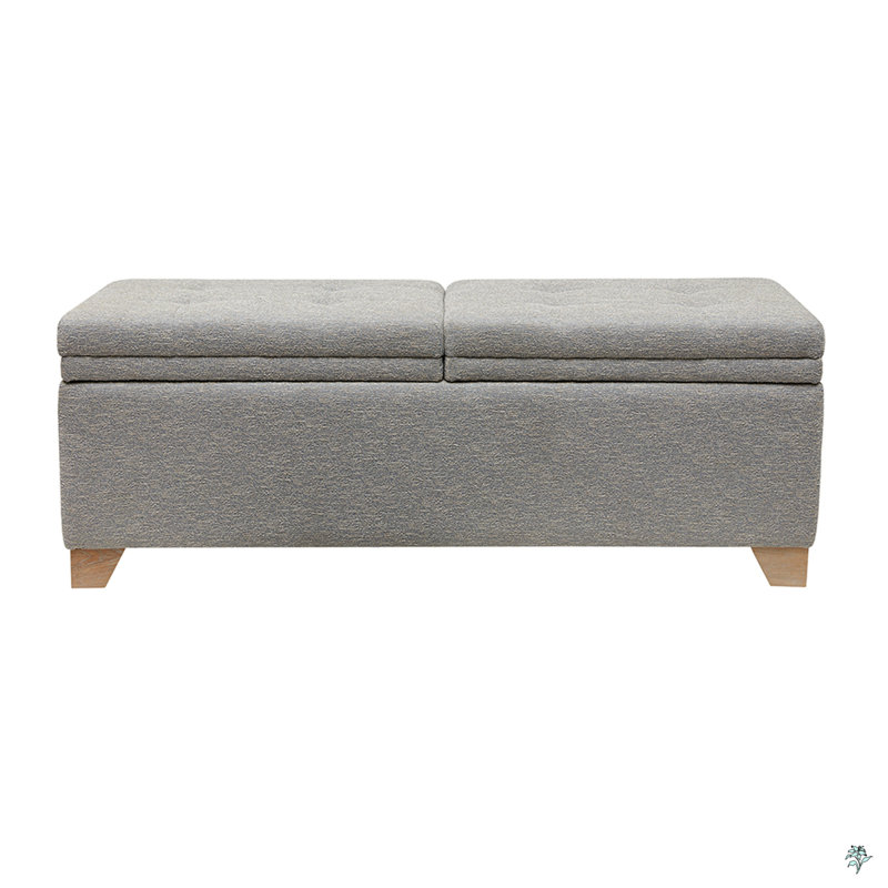 Soft Close Storage Bench, Gray