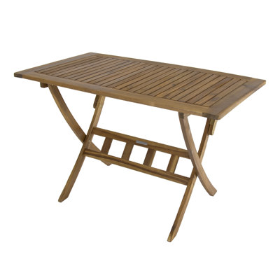 Rectangular Wooden Folding Outdoor Dining Table