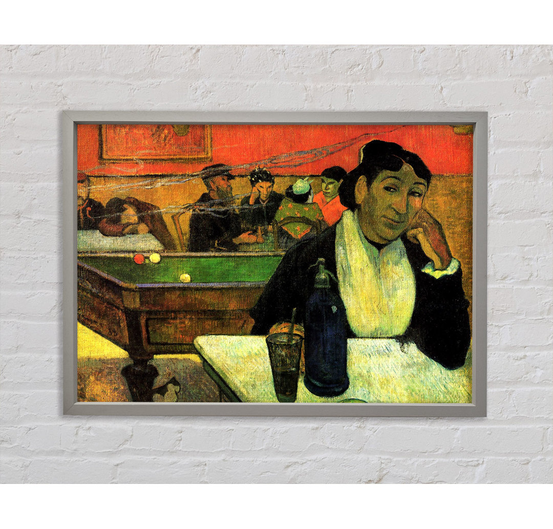 Madame Ginoux im Cafe von Gauguin - Druck