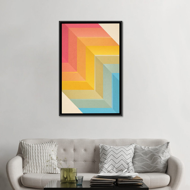 «Back and Forth», reproduction d'impression sur toile tendue, H 18 po x l 12 po x P 1,5 po, Pas de tapis, Toile tendue
