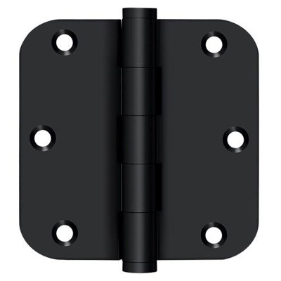 Deltana DSB35R519-R DSB35R519-R 3,5 "x 5 / 8R paire de charnières en laiton massif noir mat