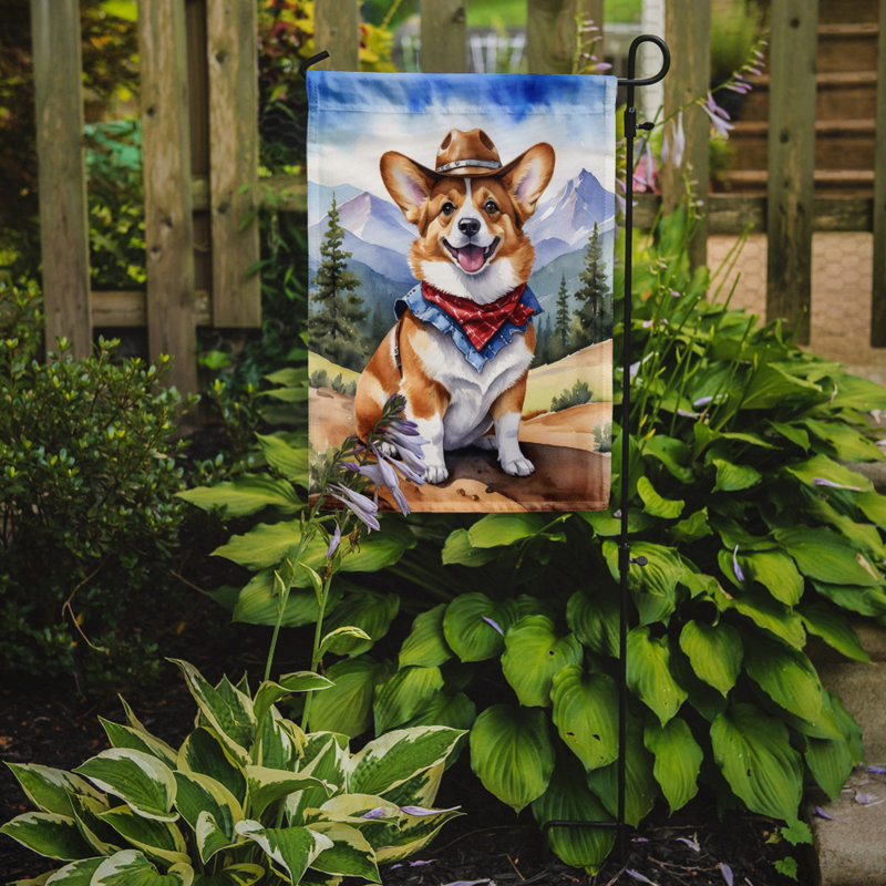Drapeau Cowboy Welcome Garden, Corgi