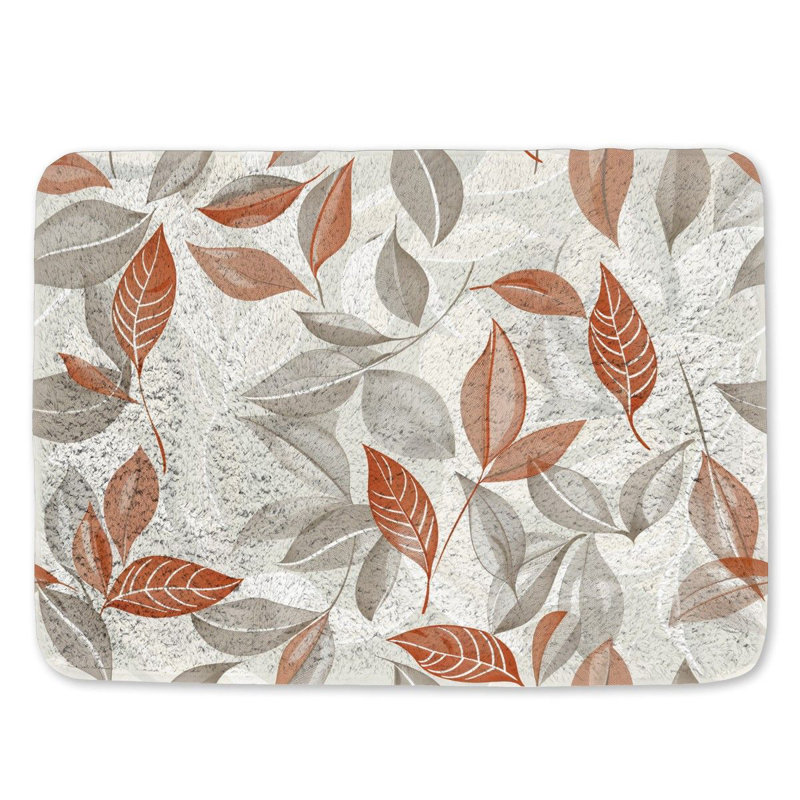 Arijah Microfiber / Microsuede Non-Slip Bath Mat, 17"W x 24"L