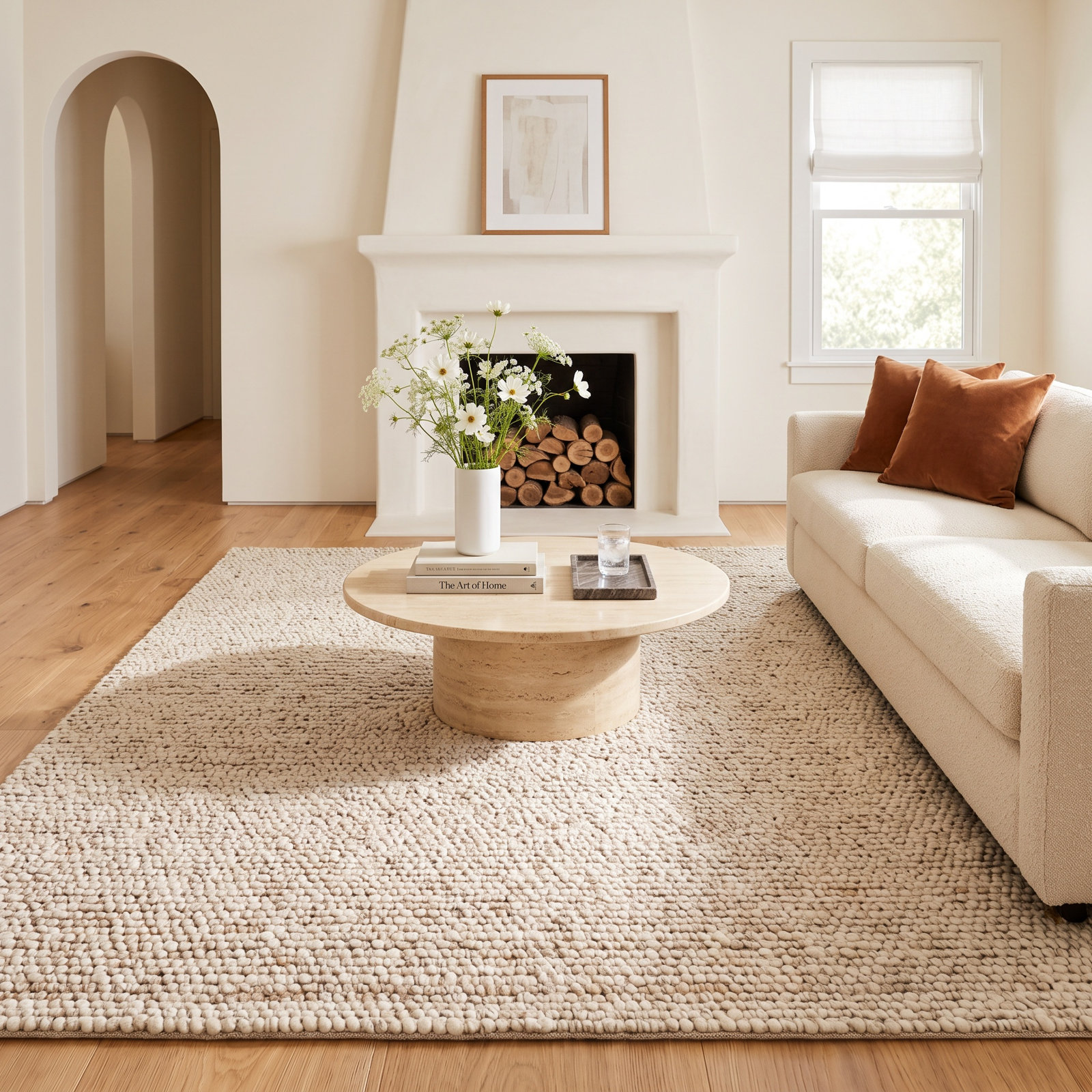 Amasa Hand-Tufted Jute Rug, Rectangle 9' x 12'