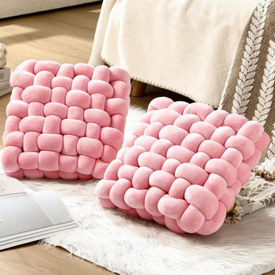 Ensemble de 2 coussins de luxe luxueux - Coussins décoratifs élégants et moelleux pour canapé, canapé et lit