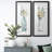 Farmhouse Flower Bouquet I - Vintage Botanical Print, Matted and Framed Under Acrylic Glass, Set of 2, Living Room and Dining Room Wall Art