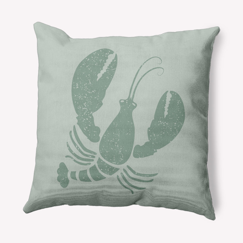 Housse de coussin et insert Lobster Coastal PAN404, Sauge, 16 po x 16 po