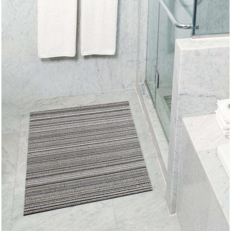 Striped Indoor / Outdoor Doormat, Birch, 0.6cm H x 46cm W x 71cm L